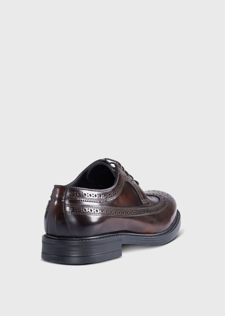 Maxwell Wingtip Lace Ups - Cognac