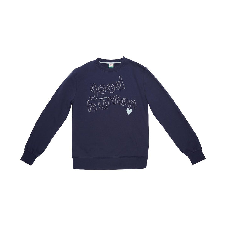 Adult Grand Good Human Sweatshirt - Blue