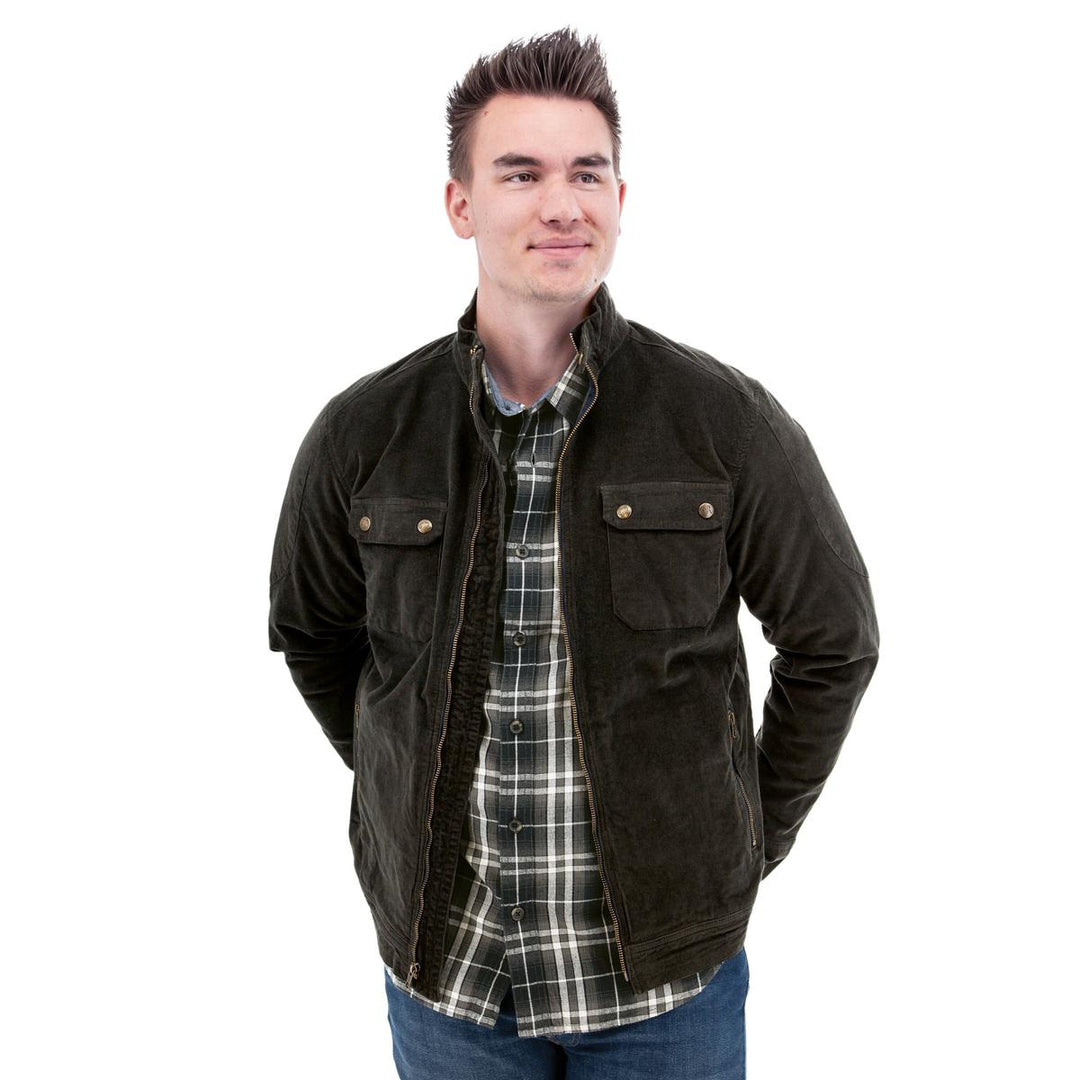 Milo Moto Cord Jacket - Smoke