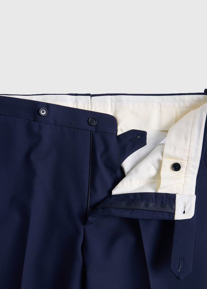 Phineas Cole Lightweight Wool Double Breasted Suit - Navy