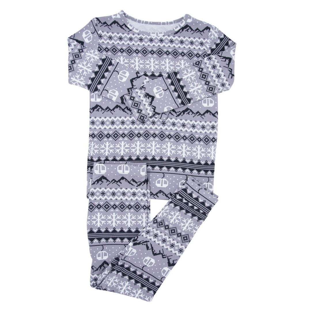 Big Kid Pajama - Fair Isle Ski Charcoal