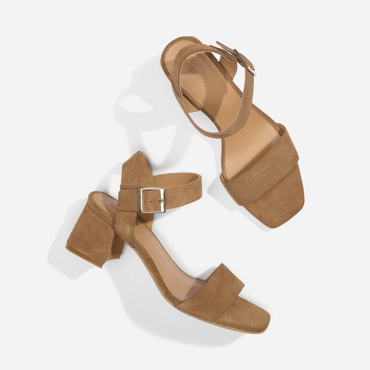 Stella Go-To Block Heel - Taupe Suede - FINAL SALE