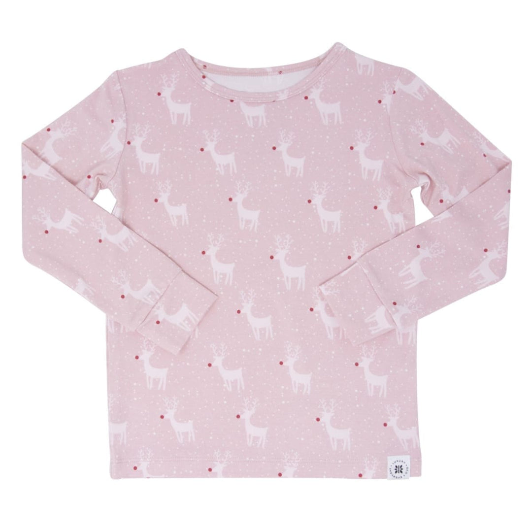 Big Kid Pajama - Rudolph Pink
