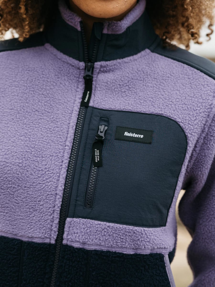 Women's Bolster Full Zip Fleece - Violet Sky/Navy