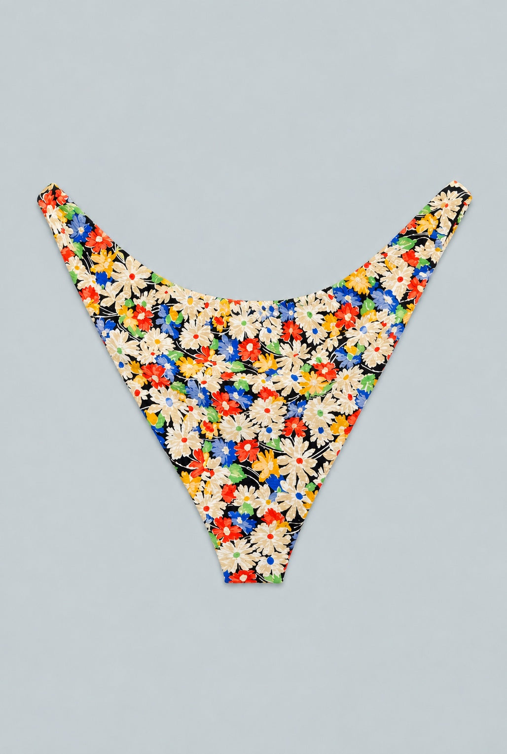 Floral Low Rise Bikini Bottoms - Black Combo