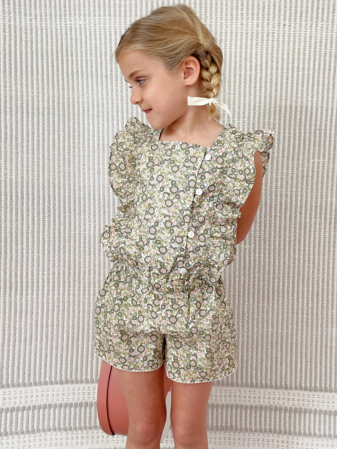 Agapanthe Floral Romper - Sprout