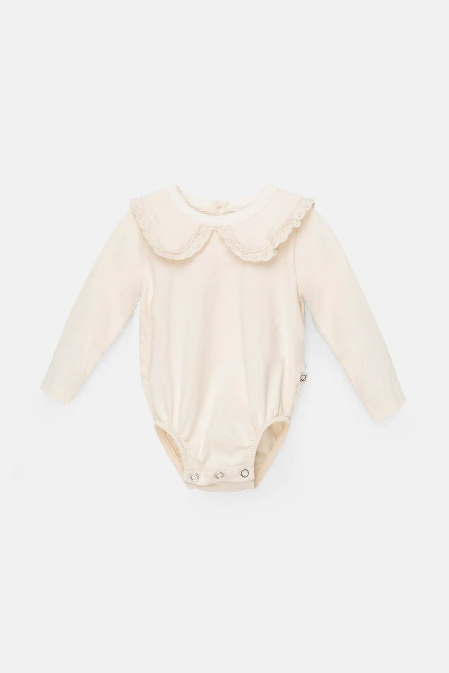 Organic Baby Collar Bodysuit - Ivory Bodysuits + Onesies My Little Cozmo 
