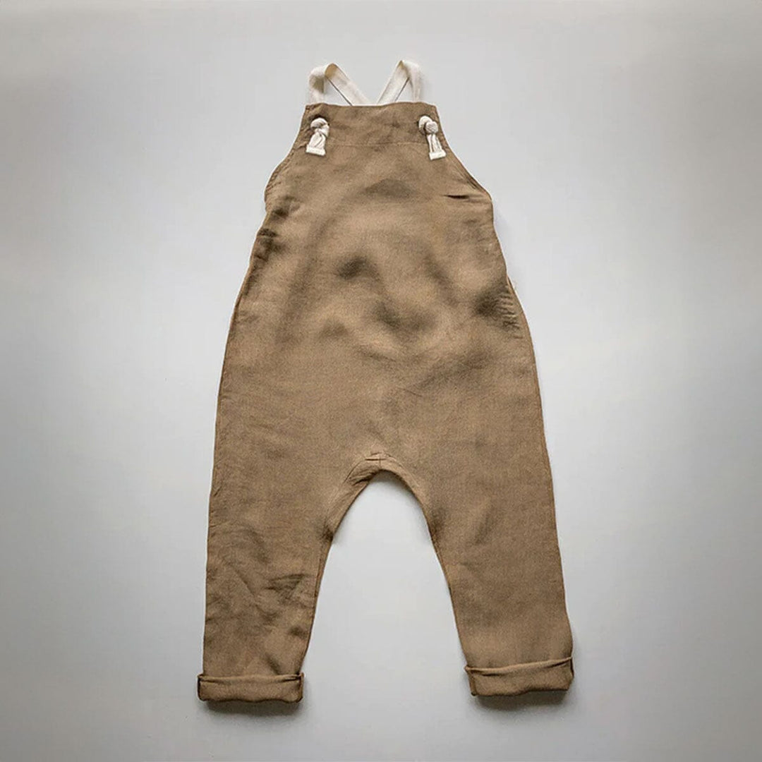 The Linen Overall - Camel One Pieces The Simple Folk 