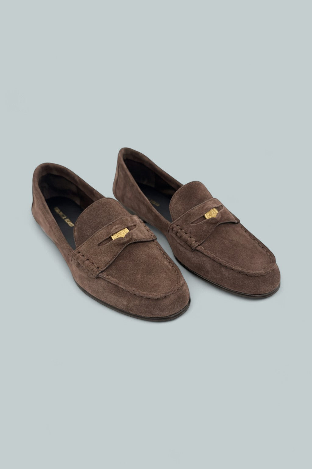 Womens Penny Slip On Loafer Flats - Espresso