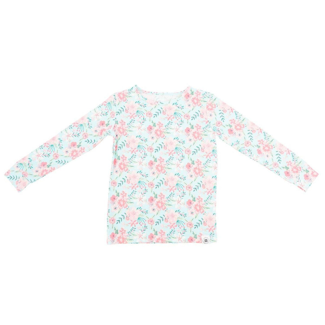Big Kid Pajama - Aqua Floral
