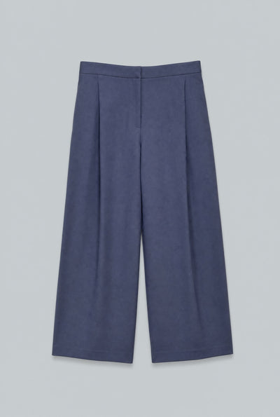 Cooper Pleated Barrel Leg Ankle Pant - Ink