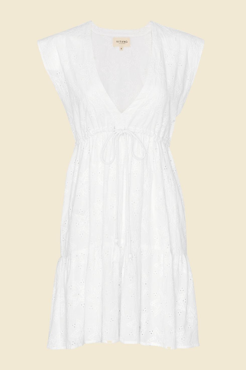 Ravello Dress - Starry White