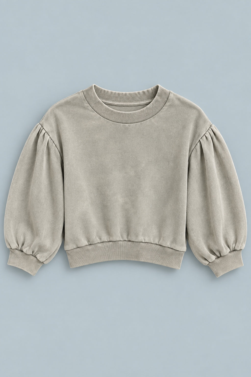 Mandi Cropped Sweatshirt - Tan