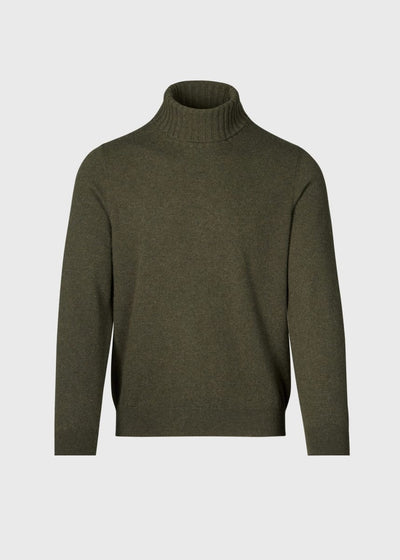 Phineas Cole Cashmere Turtleneck Sweater - Loden