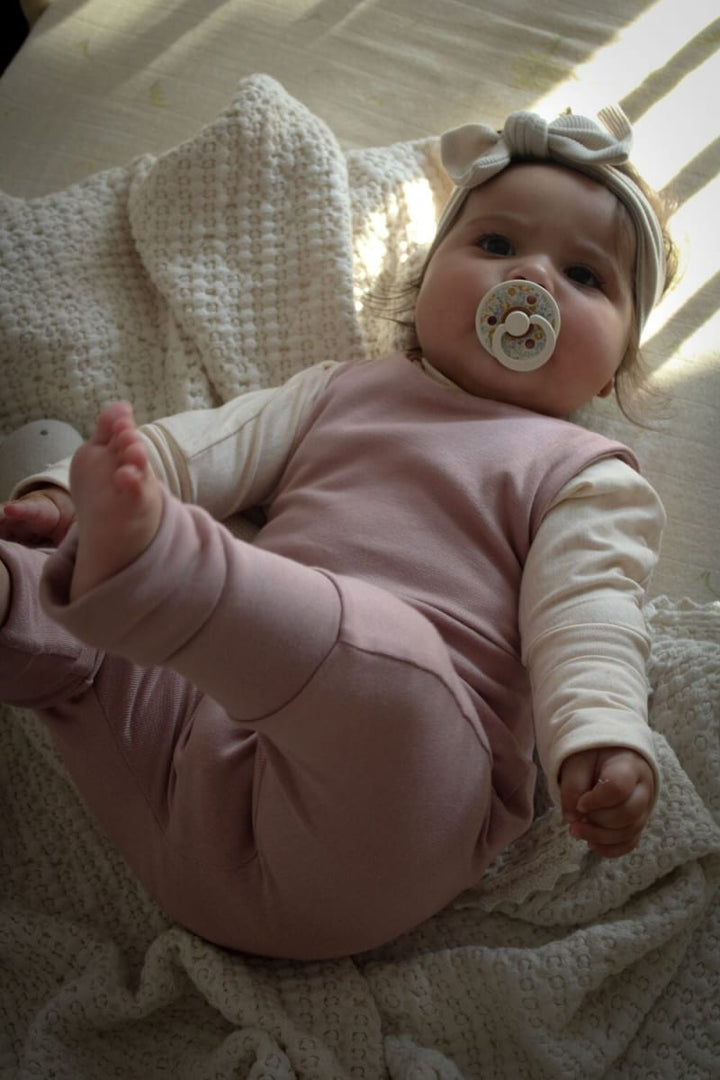 Grow With Me Overalls - Strawberry Milkshake