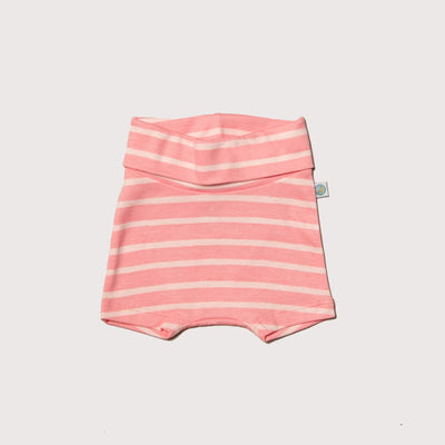 Grow With Me Shorties - Peony Stripe