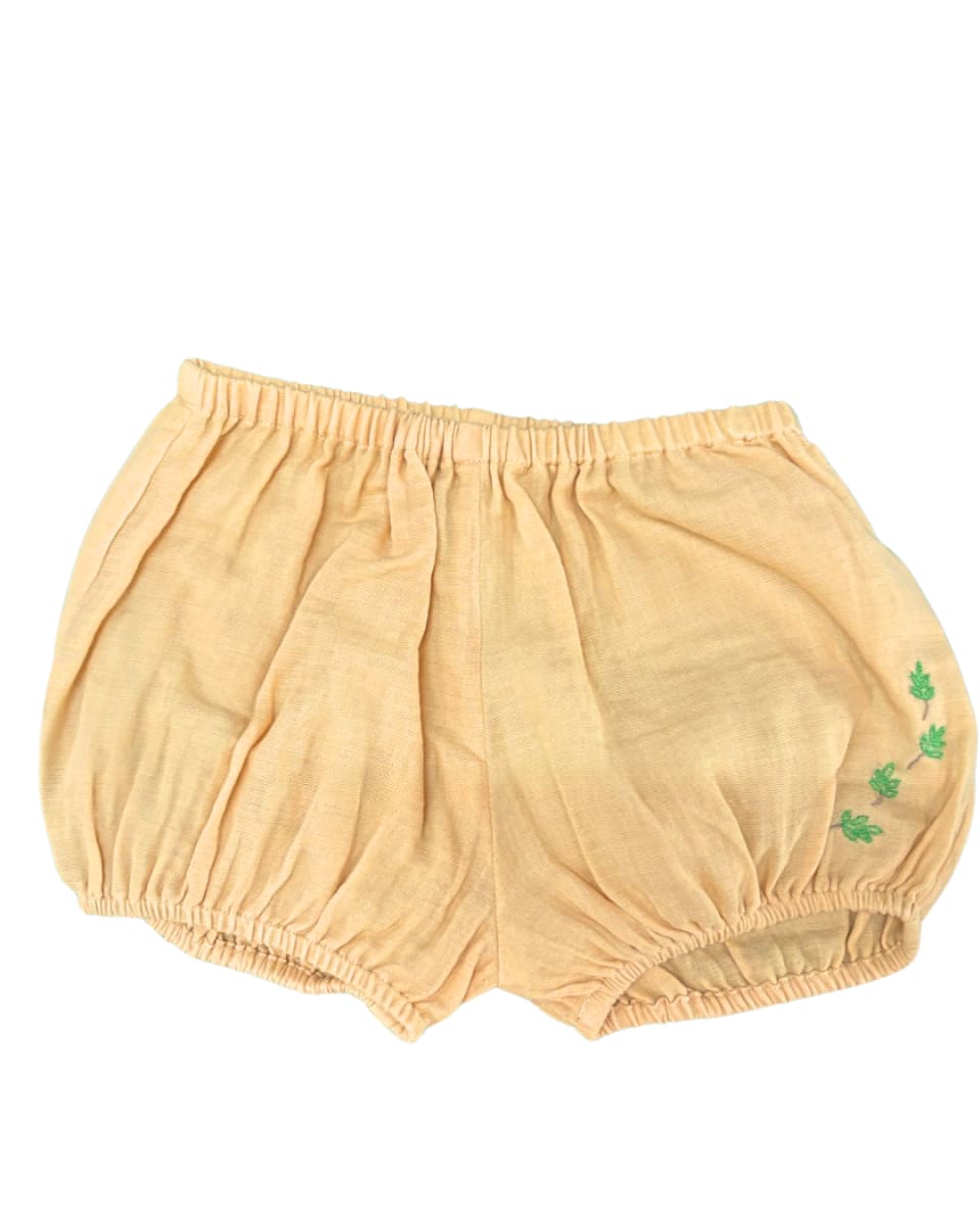 Camille Embroidered Bloomers - Sun Yellow