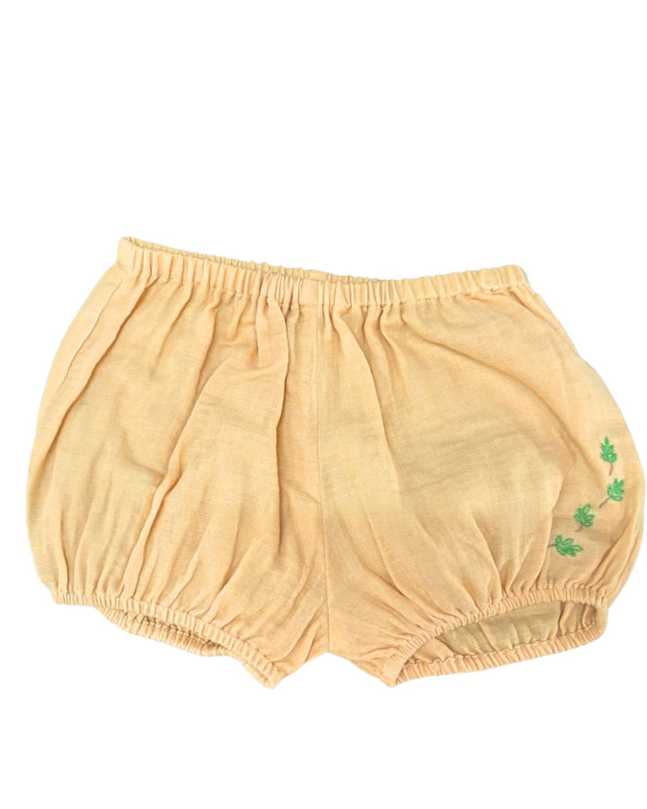 Camille Embroidered Bloomers - Sun Yellow