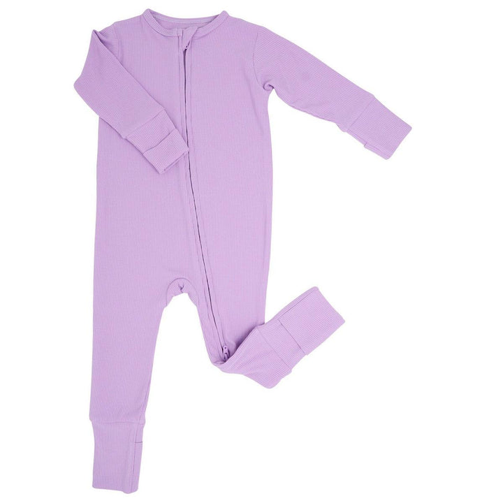 Convertible Romper - Lupine Purple Ribbed