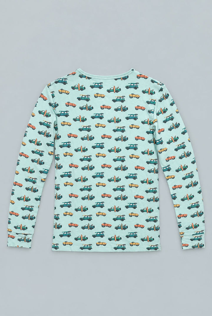 Surfing Beach Big Kid Pajama - Check The Surf