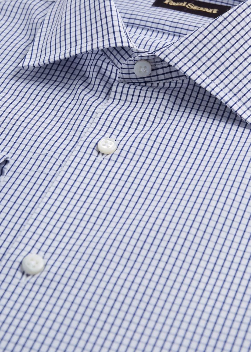 Graph Check Slim Fit Dress Shirt - Navy