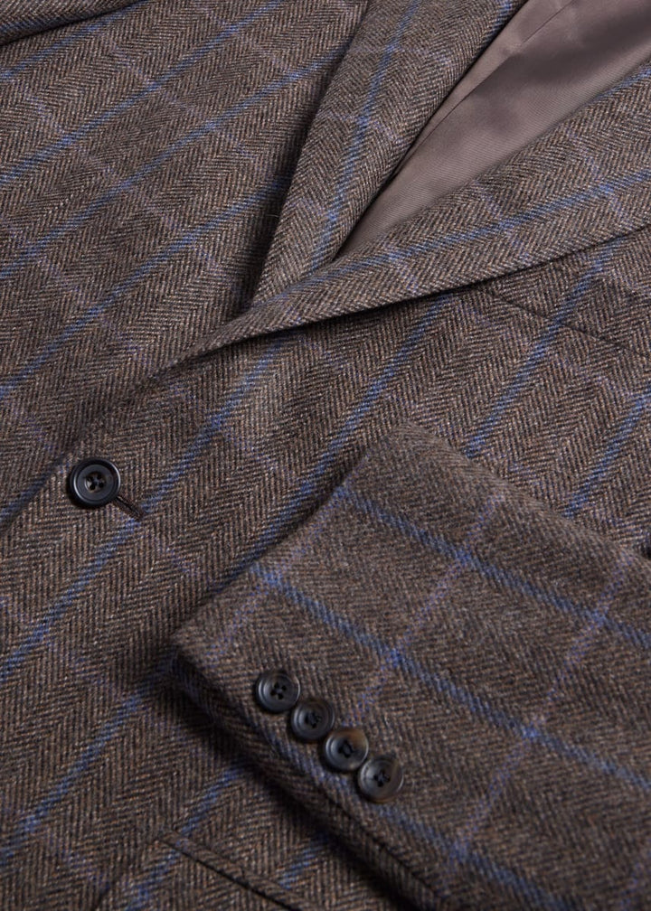 Cashmere Paul Jacket - Brown/Blue