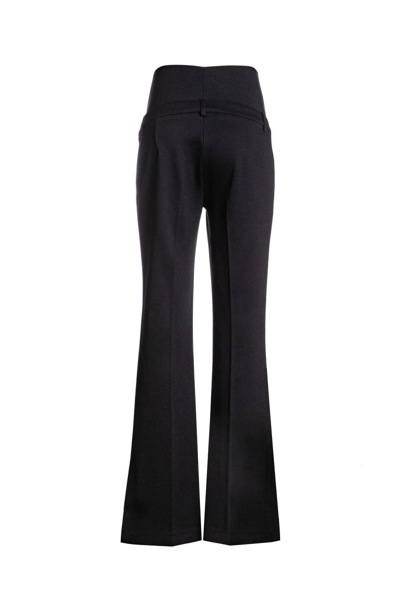 WILLIAM Flared Leg Maternity Pants - Black
