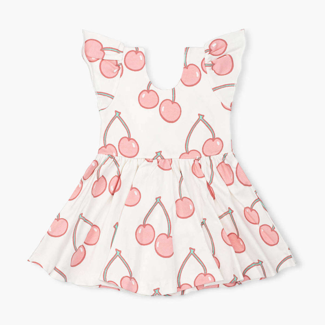 Short Sleeve Let's Dance Dress - Very Cherry