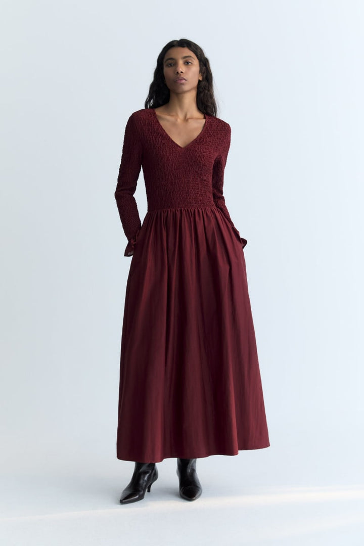 Luly Woman Dress Plum Fantasy