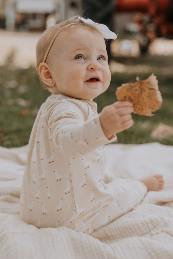 Organic Cotton + Modal Playsuit - Geese