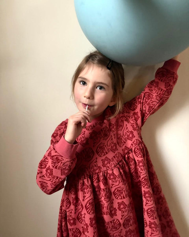 Sweatshirt Dress - Tiger Spice