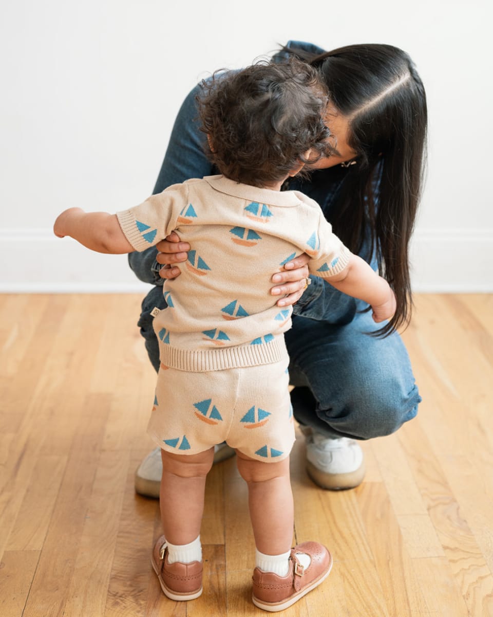 Theo Knit Short - Sand Dollar
