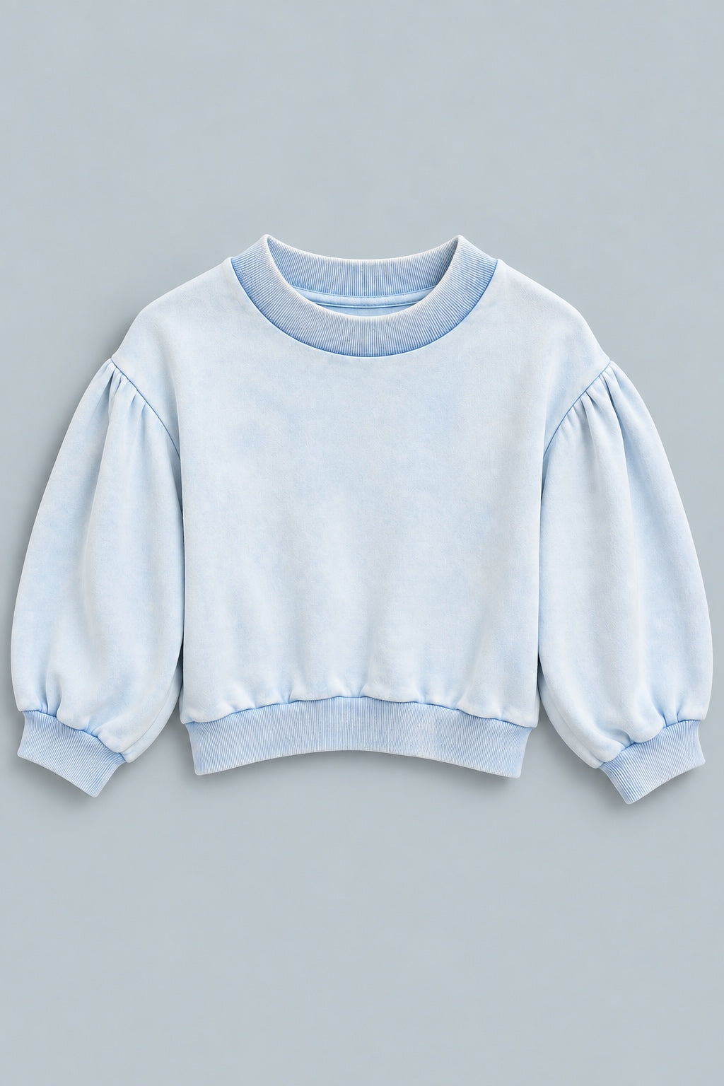Mandi Cropped Sweatshirt - Blue