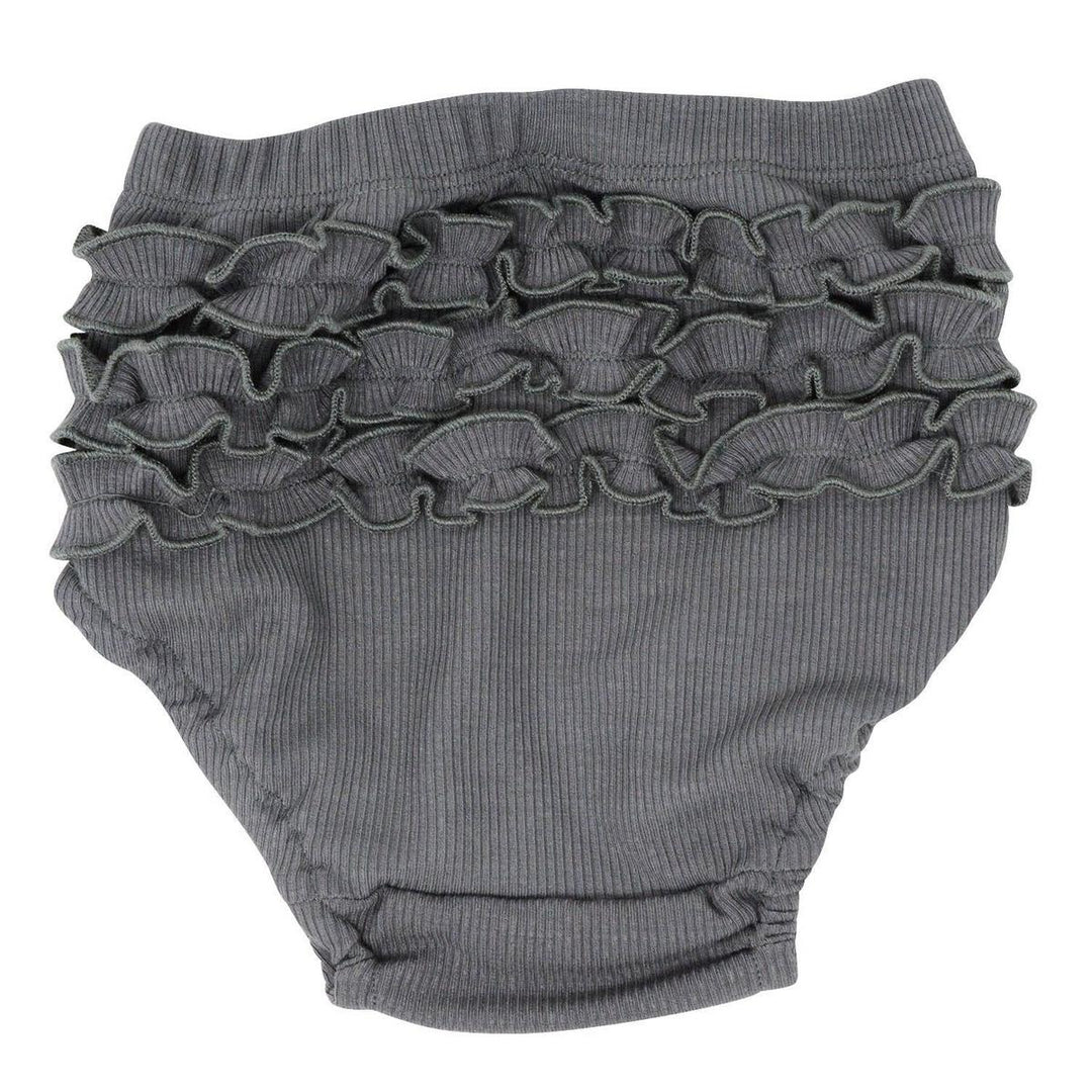 Ruffle Bloomer - Charcoal Rib