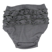 Ruffle Bloomer - Charcoal Rib