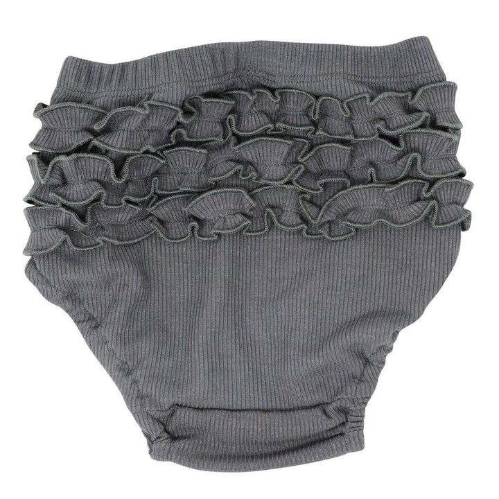 Ruffle Bloomer - Charcoal Rib