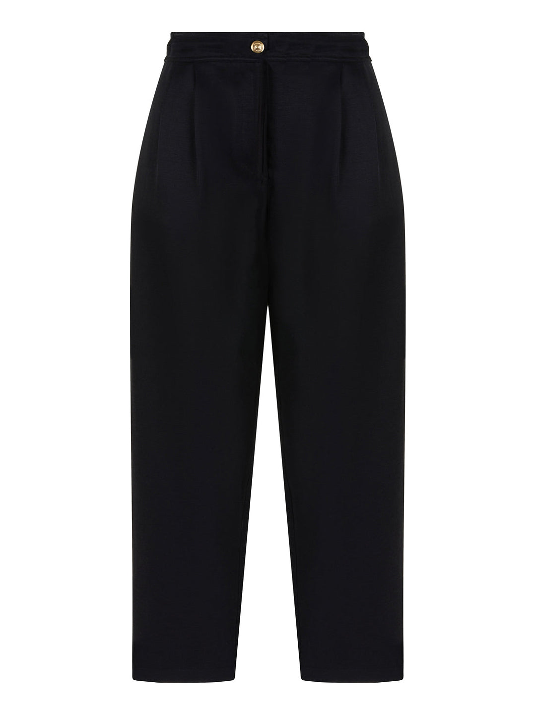 High-Waisted Carrot Pants - Dark Navy