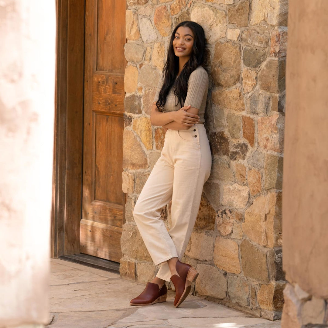 Classic Ankle Bootie - Brandy