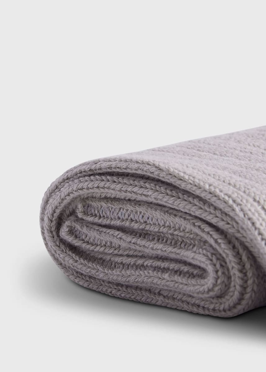 Ribbed Sport Crew Sock - Silver