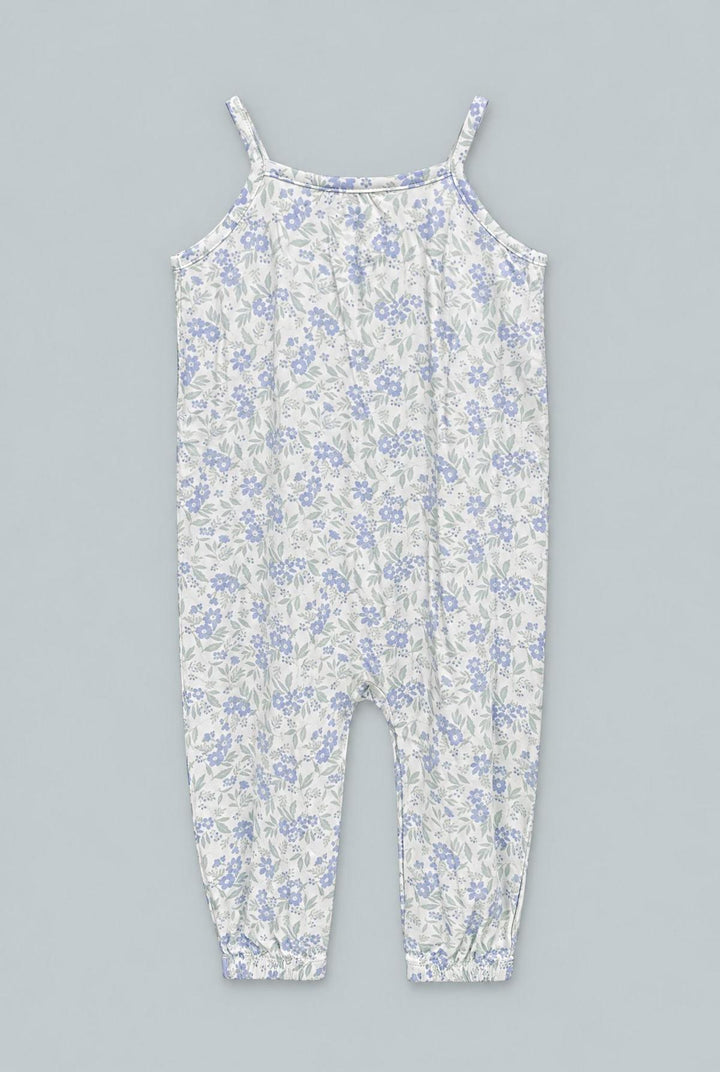 Tank Pant Romper - Vintage Flower Purple