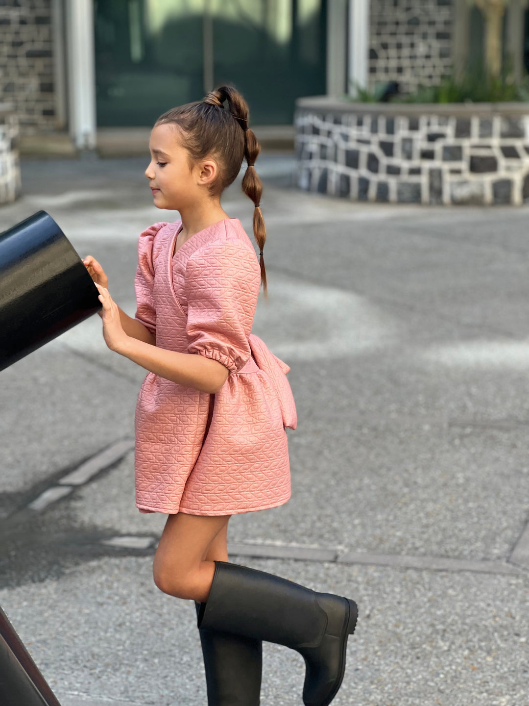 Pink Wrap Dress - Pink