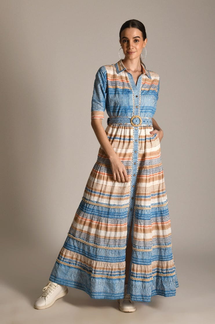 Favia Maxi Dress - Beige