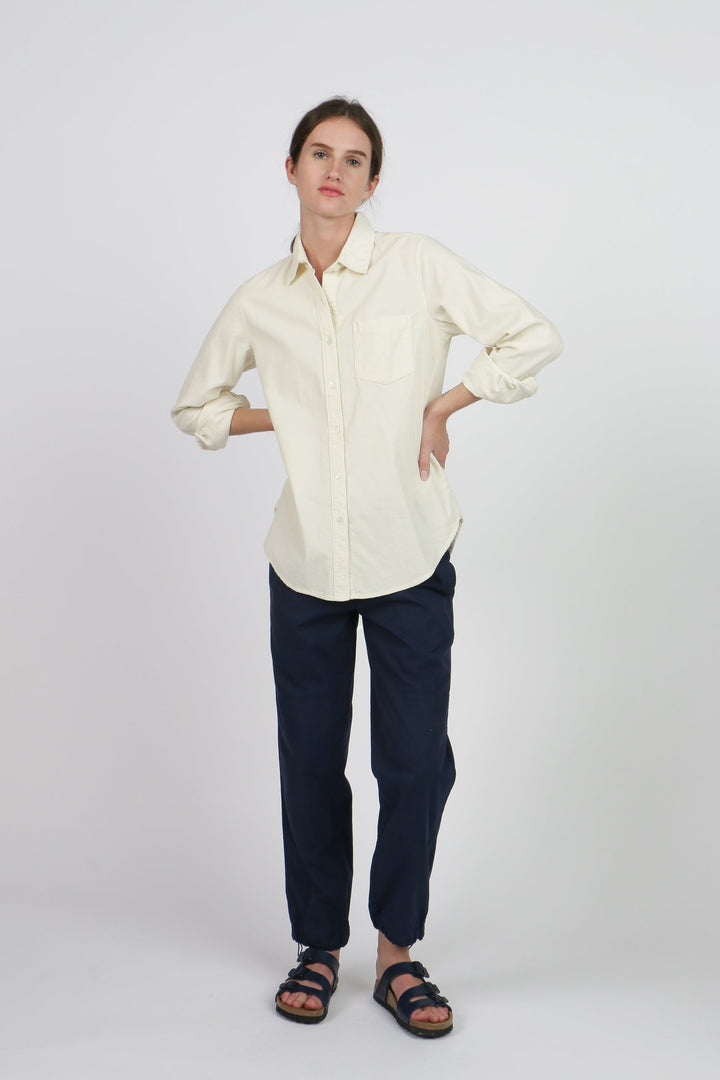 Corduroy Basic Shirt - Ivory