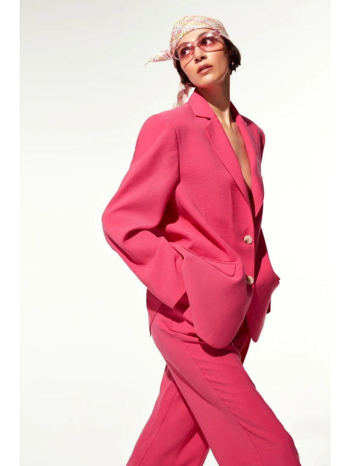 Tina Wide-leg Trousers - Pink