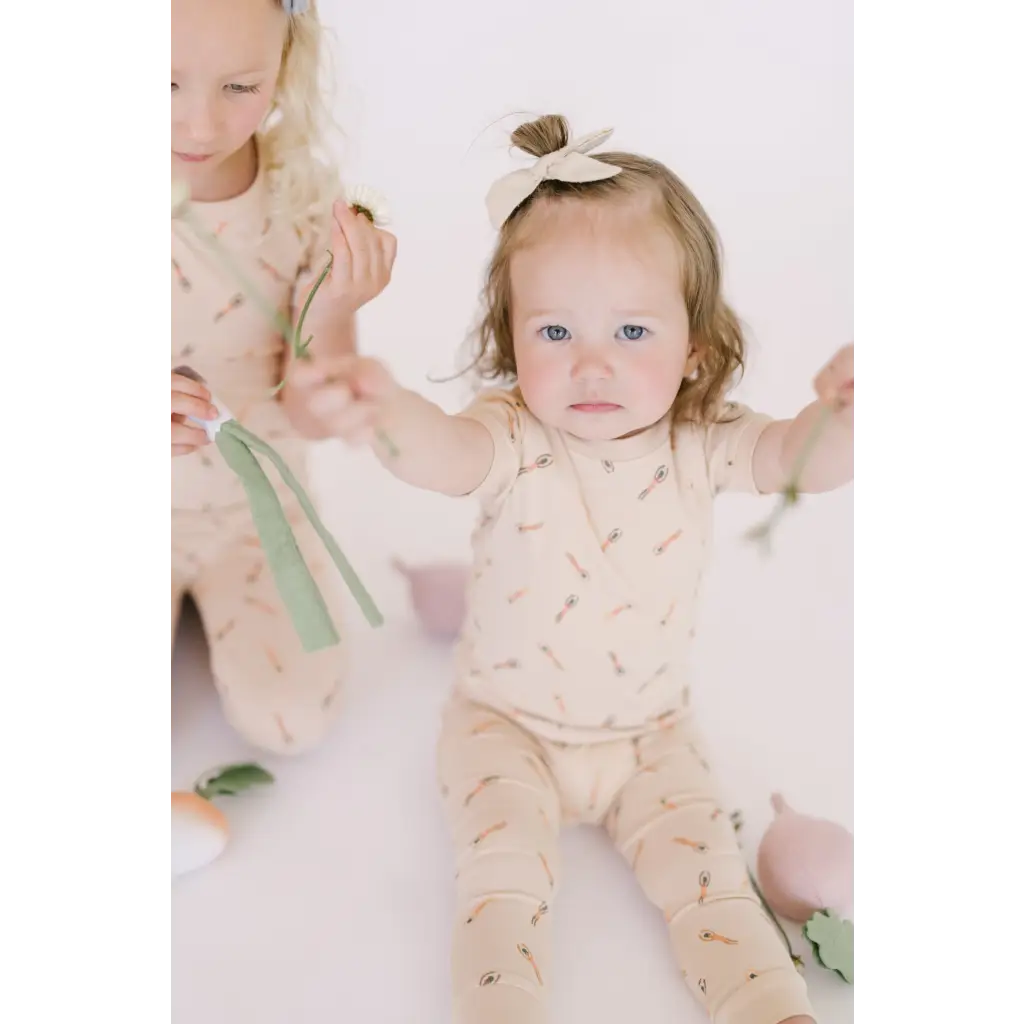 Little Swimmers Baby Pajama Set - Sunkiss