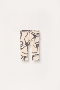 Organic Ribbed Baby Pants - Wind