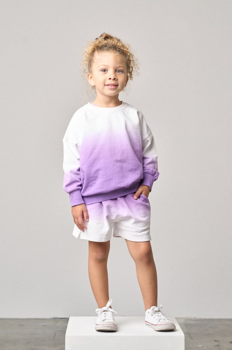 Ombre Sweatshort - Purple