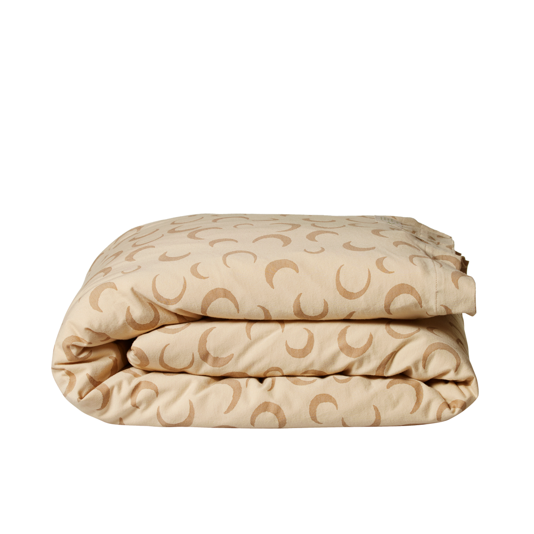 Duvet Cover Jersey - Crescent Moon Sand Print