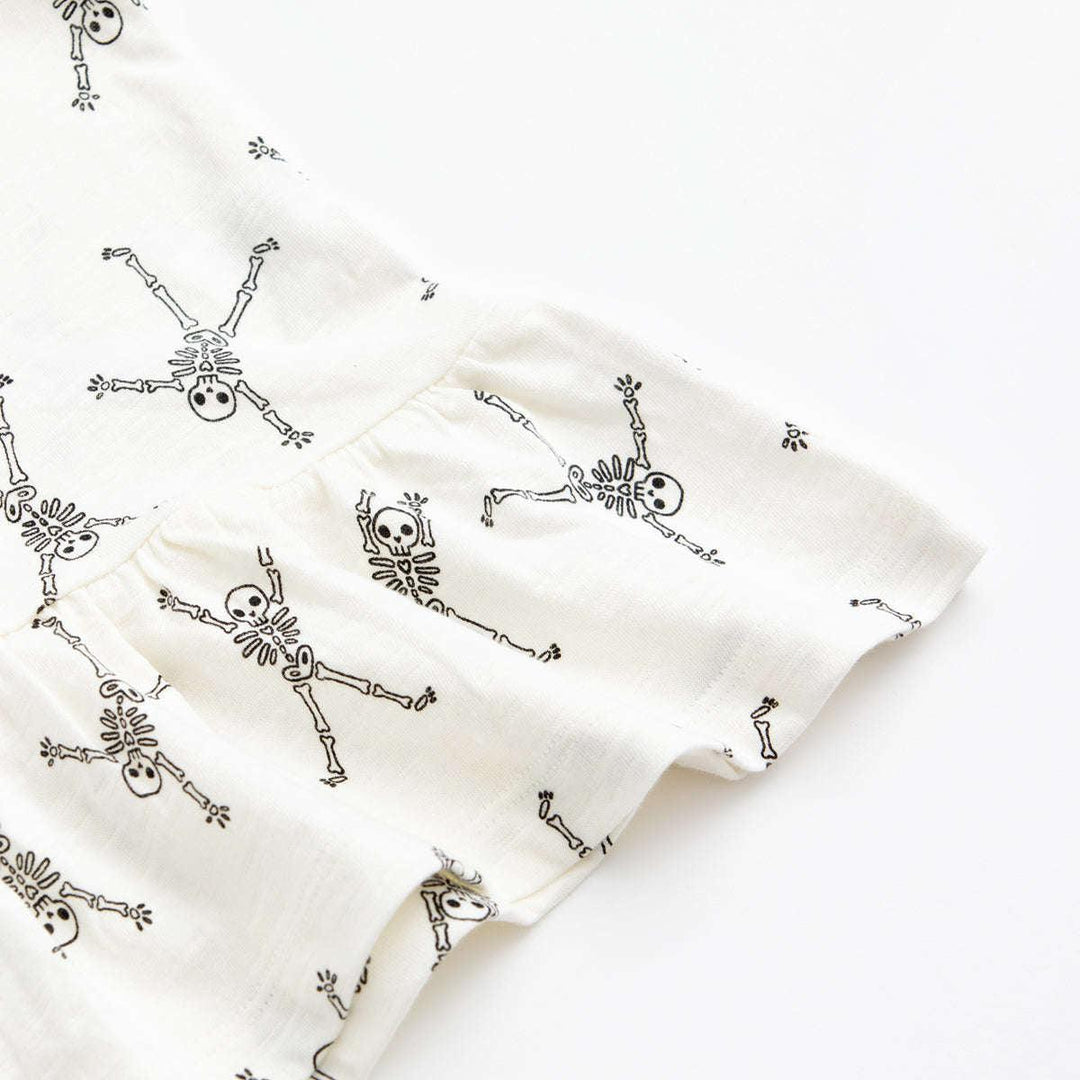 Long Sleeve Peplum Tee - Funny Bones