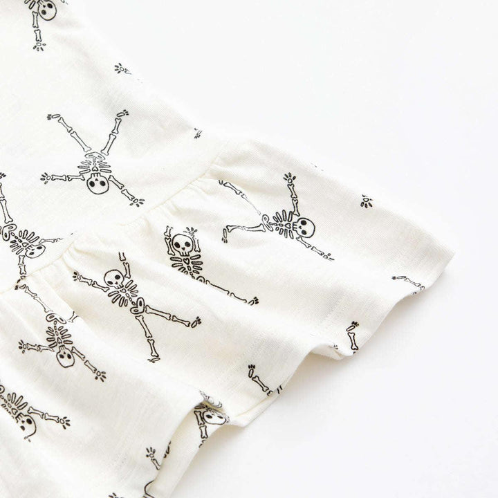 Long Sleeve Peplum Tee - Funny Bones